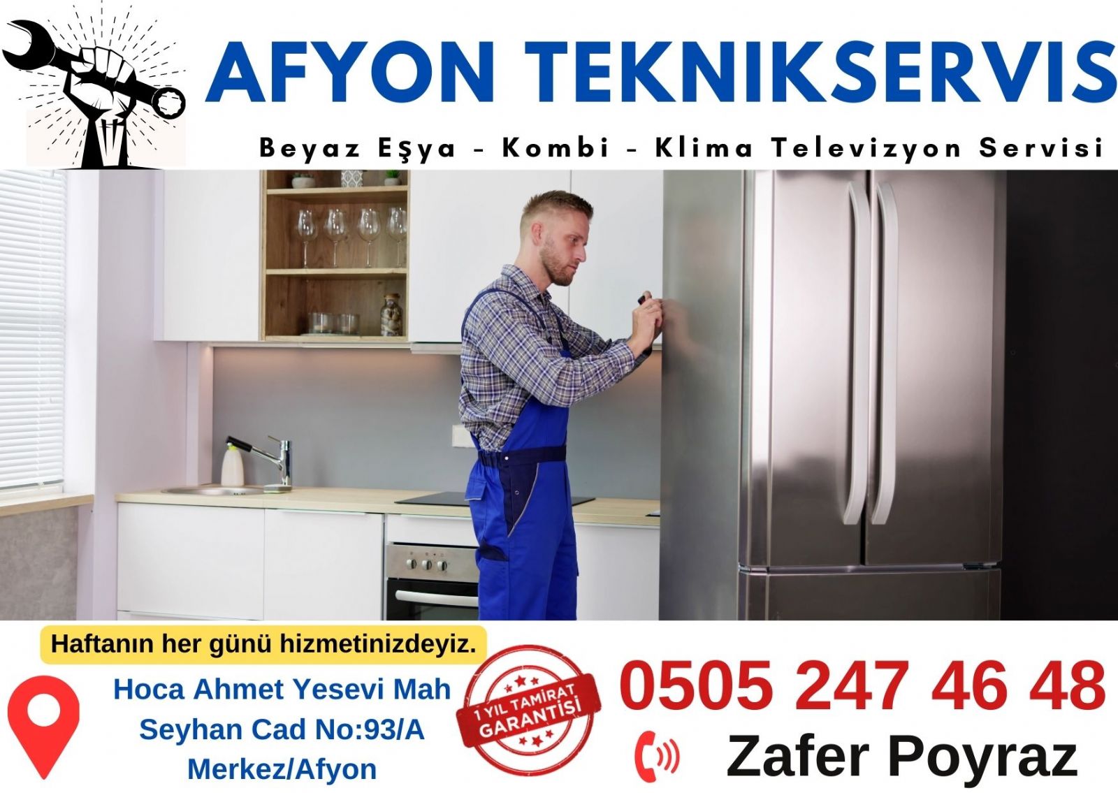 Afyon Buzdolabı Servisi